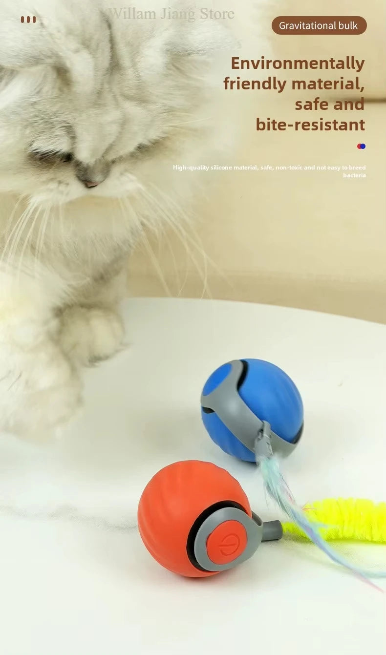 Speedy Tail Cat Toy – Smart Ball with Two Speed Modes
