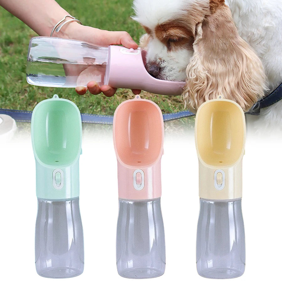 Leakproof Dog Water Bottle – 400ml Travel Dispenser