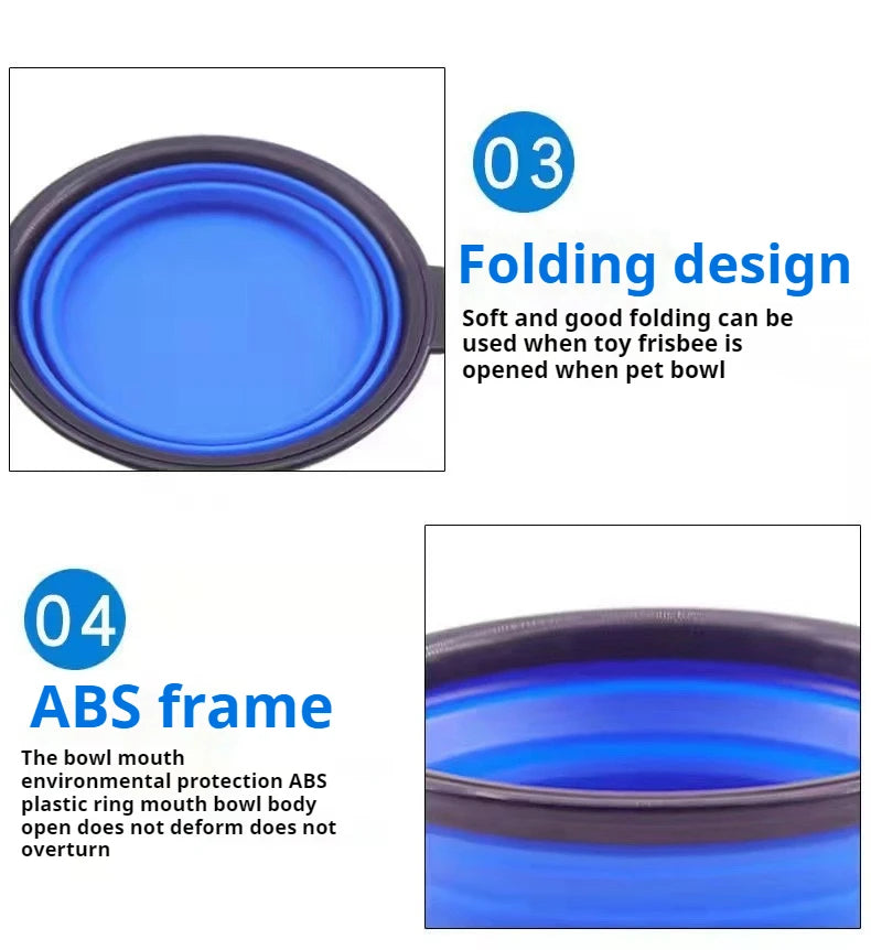 Pet Travel Bowl – Lightweight Foldable Silicone Feeder