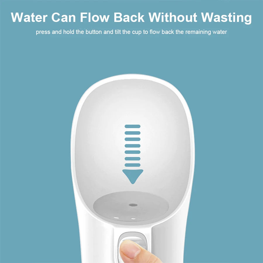 Leakproof Dog Water Bottle – 400ml Travel Dispenser