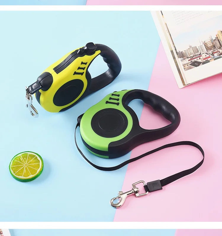 Auto Retractable Leash for Puppy – 3M/5M Nylon Rope