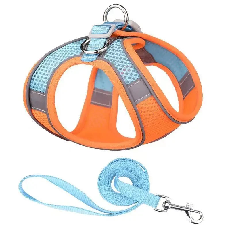 Dog Harness Leash Set – Vest Style for French Bulldog