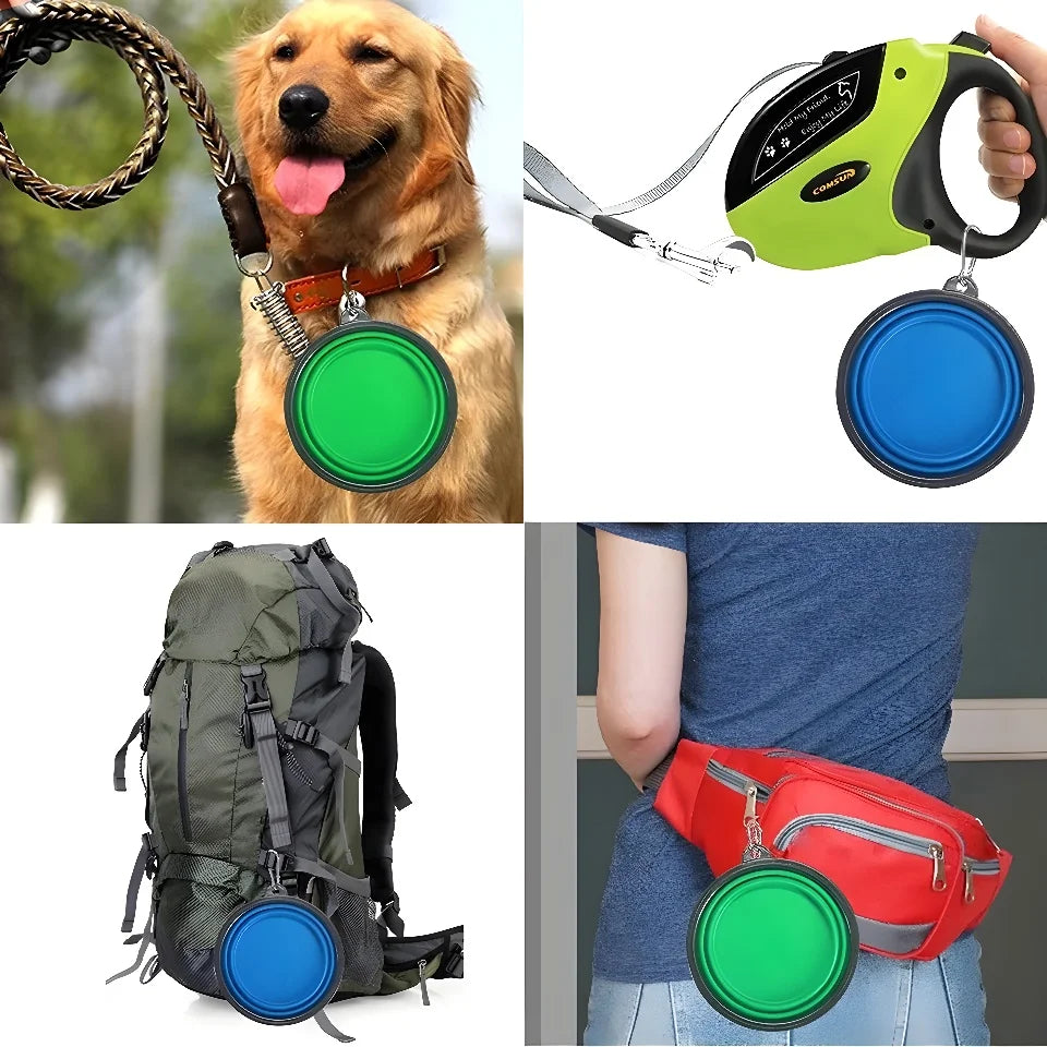 Pet Travel Bowl – Lightweight Foldable Silicone Feeder
