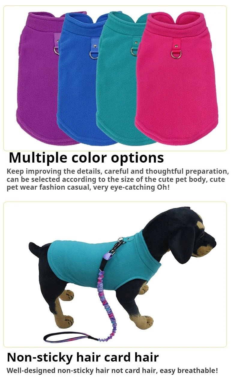 Small Dog Winter Clothes – Fleece Pet Vest for Puppies