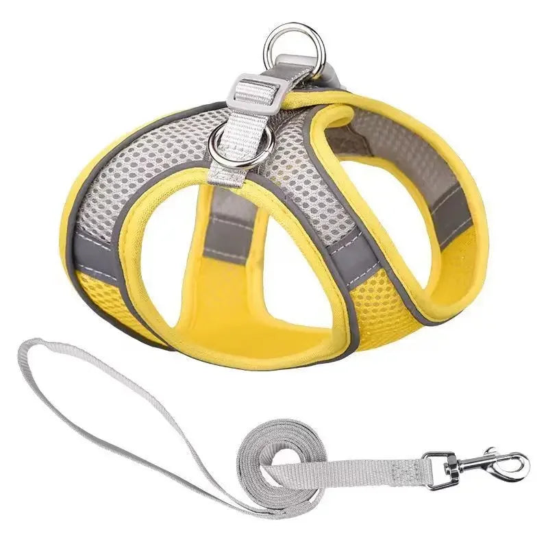 Dog Harness Leash Set – Vest Style for French Bulldog