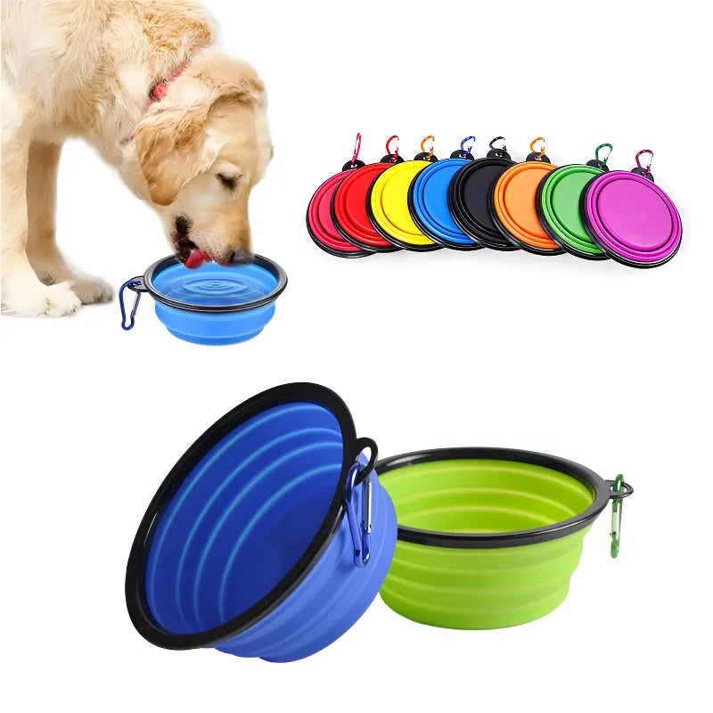 Pet Travel Bowl – Lightweight Foldable Silicone Feeder