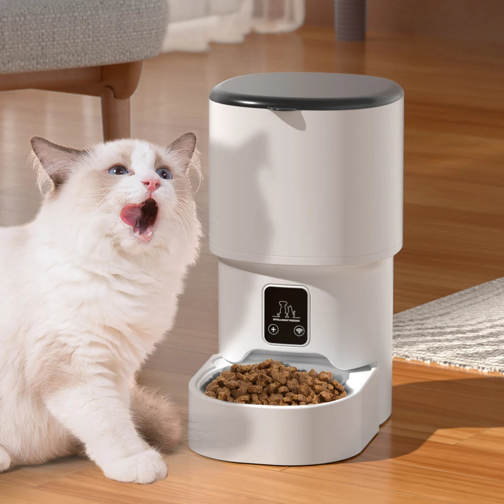 WiFi Automatic Pet Feeder – 4L Cat Dog Food Dispenser