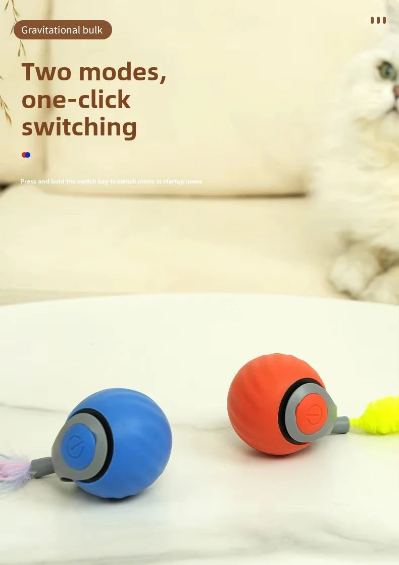 Speedy Tail Cat Toy – Smart Ball with Two Speed Modes