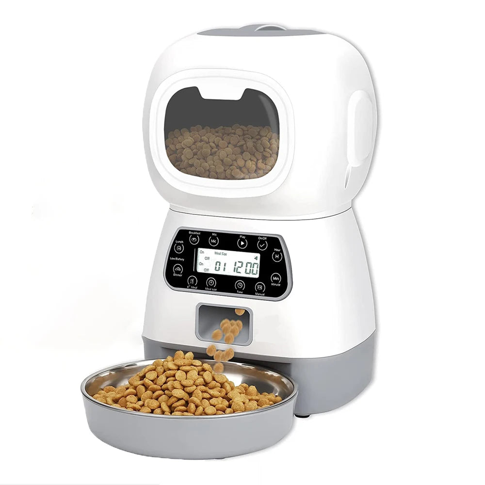 WiFi Pet Feeder 3.5L – Auto Food & 2L Water Dispenser