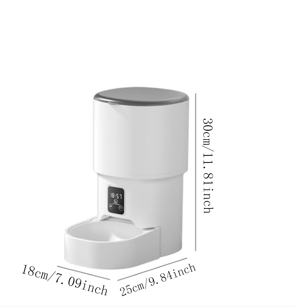 WiFi Automatic Pet Feeder – 4L Cat Dog Food Dispenser