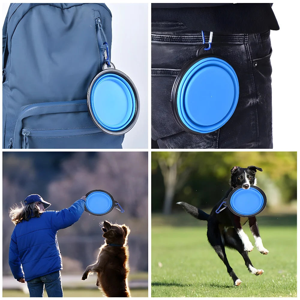Pet Travel Bowl – Lightweight Foldable Silicone Feeder