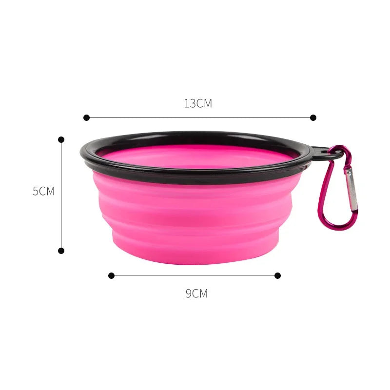Pet Travel Bowl – Lightweight Foldable Silicone Feeder