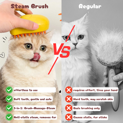 Steamy Pet Grooming Brush