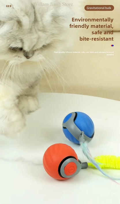 Speedy Tail Cat Toy – Smart Ball with Two Speed Modes