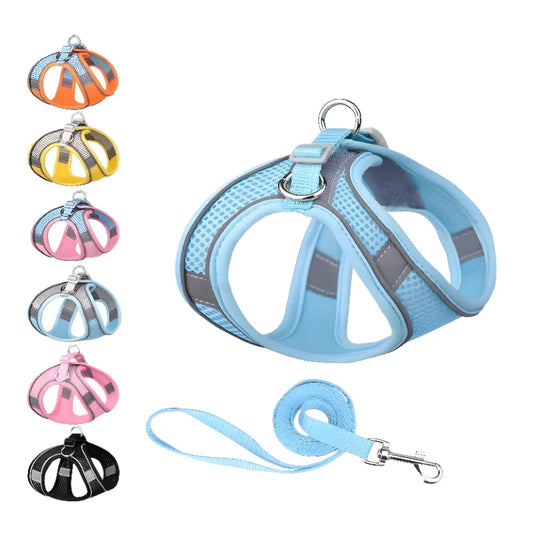 Dog Harness Leash Set – Vest Style for French Bulldog