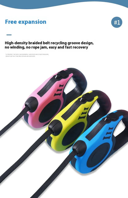 Auto Retractable Leash for Puppy – 3M/5M Nylon Rope