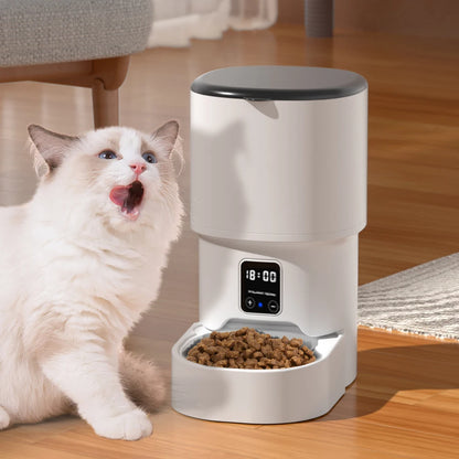 WiFi Automatic Pet Feeder – 4L Cat Dog Food Dispenser